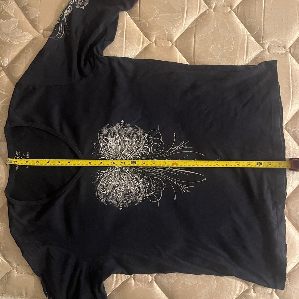 Sledge USA X large shirt. Navy blue good condition. 3/4 sleeve. - Picture 5 of 6